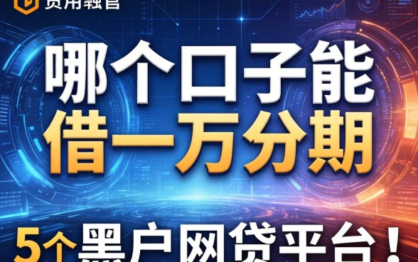 哪个口子能借一万分期，整合5个黑户网贷平台