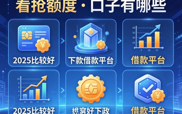 要抢额度的口子有哪些，分析五个2025比较好下款的借款平台