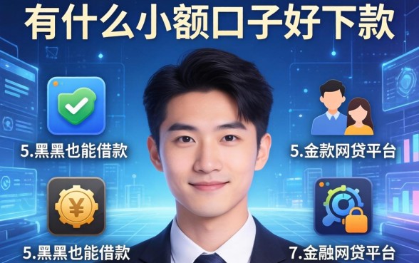 有什么小额口子好下款，例举5个黑户也能借款的网贷平台