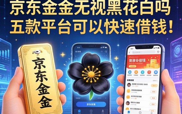 京东金条无视黑花白吗，探讨五款平台可以快速借钱