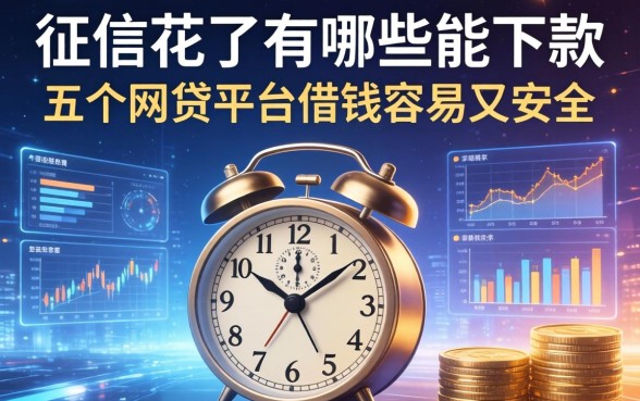 征信花了有哪些能下款，推荐五个网贷平台借钱容易又安全