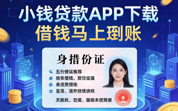 小钱贷款app下载一，推荐五个身份证借钱马上到账的平台