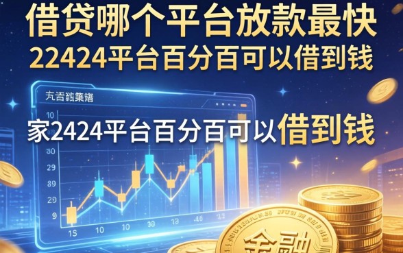 借贷哪个平台放款最快，阐述5家2424平台百分百可以借到钱