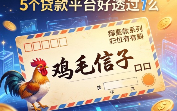 鸡毛信系列有哪些口子，归纳5个贷款平台好通过