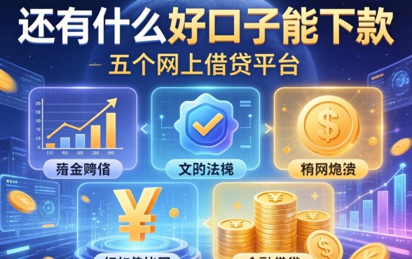 还有什么好口子能下款，总结五个网上借钱平台