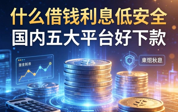 什么借钱利息低又安全，国内五大平台好下款