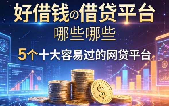好借钱的借贷平台哪些，整合5个十大容易过的网贷平台