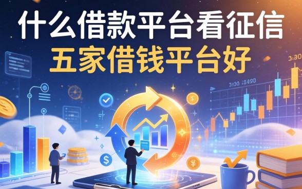 什么借款平台不看征信，解答五家借钱平台好