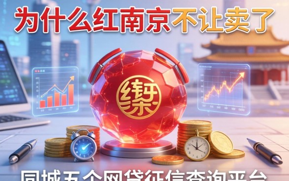 为什么红南京不让卖了，同城五个网贷征信查询平台