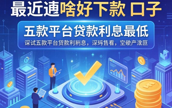 最近有啥好下款的口子，探讨五款平台贷款利息最低