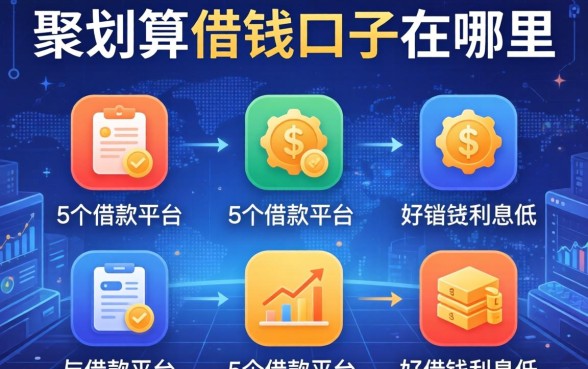 聚划算借钱口子在哪里，整合5个借款平台好借钱利息低