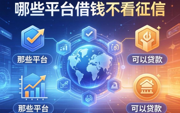 哪些平台借钱不看征信，分析五个那些平台可以贷款