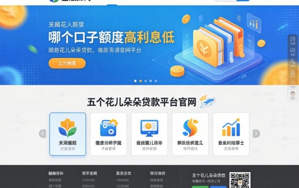 哪个口子额度高利息低，介绍五个花儿朵朵贷款平台官网