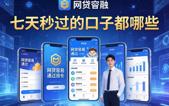 七天秒过的口子都哪些，例举5个网贷容易通过的平台