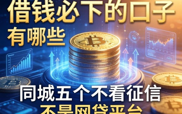 借钱必下的口子有哪些，同城五个不看征信不是网贷平台