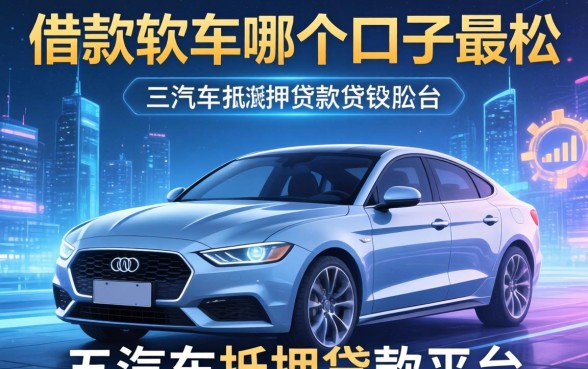 借款软件哪个口子最松，总结五个汽车抵押贷款平台