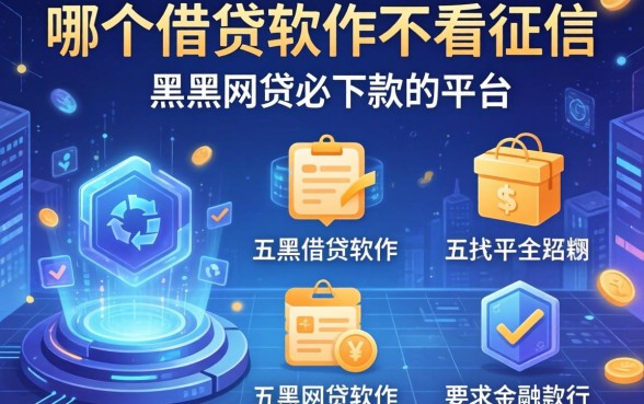 哪个借贷软件不看征信，介绍五个黑户网贷必下款的平台