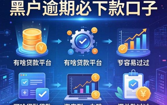 黑户逾期必下款的口子，汇总五个有啥贷款平台容易过的