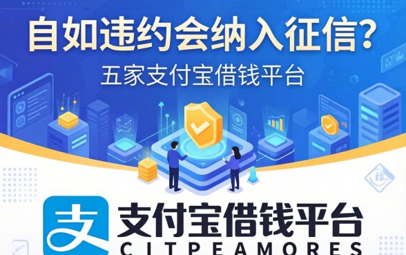 自如违约会纳入征信吗，解答五家支付宝借钱平台