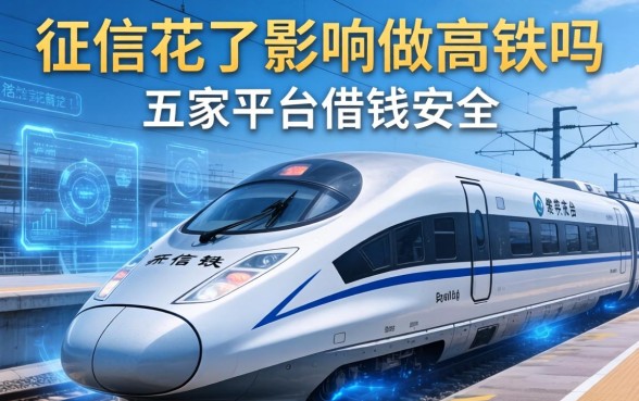 征信花了影响做高铁吗，解答五家平台借钱安全