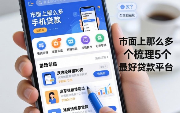 市面上那么多手机贷款，梳理5个最好的贷款平台