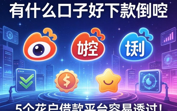 有什么口子好下款贴吧，整合5个花户借款平台容易通过