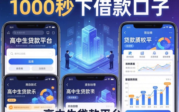 1000秒下借款口子，整理五个高中生贷款平台