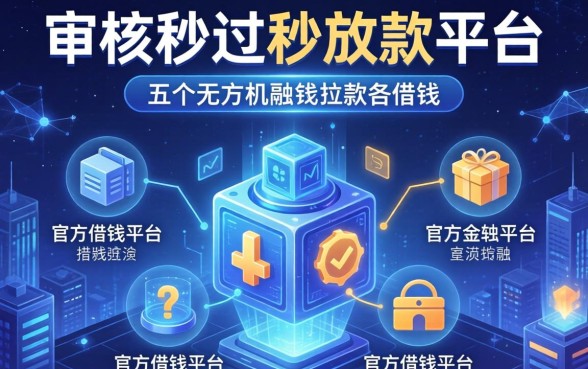 审核秒过秒放款的平台，介绍五个官方借钱平台