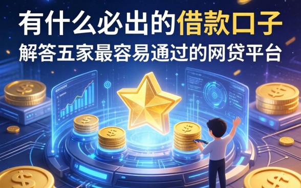 有什么必出的借款口子，解答五家最容易通过的网贷平台