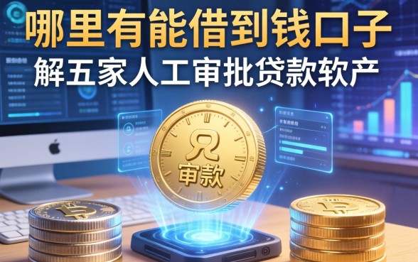 哪里有能借到钱的口子，解答五家人工审批贷款软件