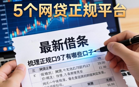 最新借条的口子有哪些，梳理5个网贷正规平台