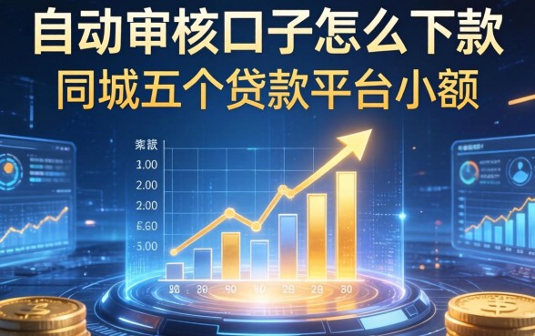 自动审核口子怎么下款，同城五个贷款平台小额