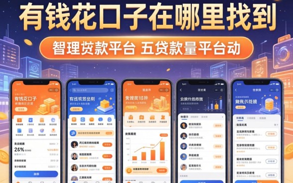 有钱花口子在哪里找到，整理五个贷款平台有那些
