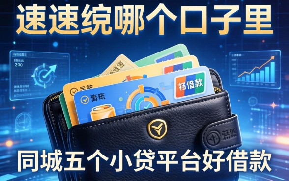 速速钱包在哪个口子里，同城五个小贷平台好借款