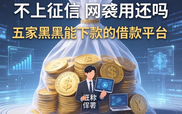 不上征信的网袋用还吗，解答五家黑户能下款的借款平台