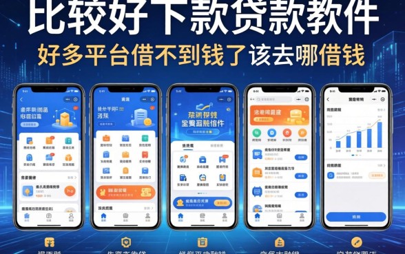 比较好下款的贷款软件，整理五个好多平台借不到钱了该去哪借钱