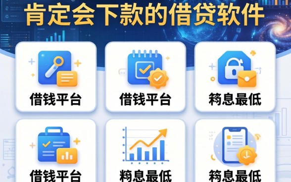 肯定会下款的借贷软件，介绍五个借钱平台利息最低