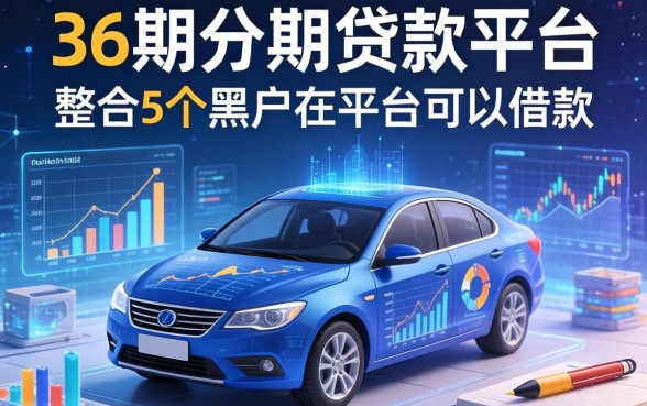 36期分期的贷款平台，整合5个黑户在平台可以借款