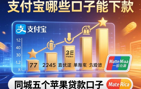 支付宝哪些口子能下款，同城五个苹果贷款口子
