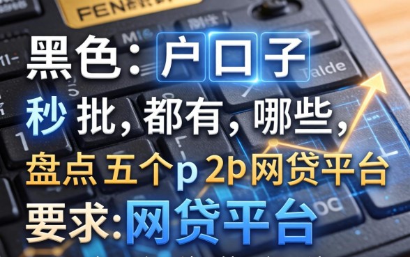 黑户口子秒批都有哪些，盘点五个p2p网贷平台
