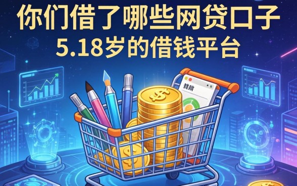 你们借了哪些网贷口子，例举5个18岁的借钱平台