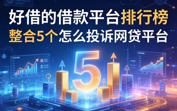 好借的借款平台排行榜，整合5个怎么投诉网贷平台