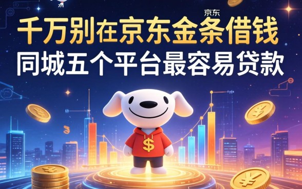 千万别在京东金条借钱，同城五个平台最容易贷款