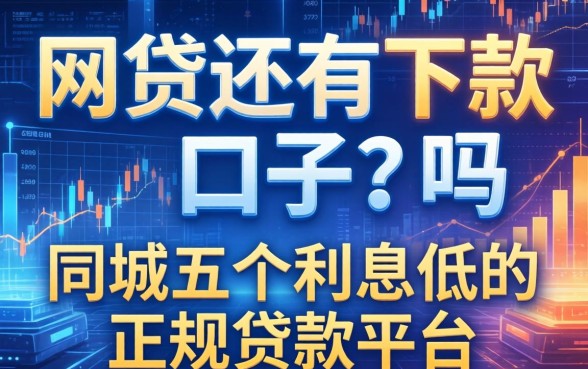 网贷还有下款的口子吗，同城五个利息低的正规贷款平台