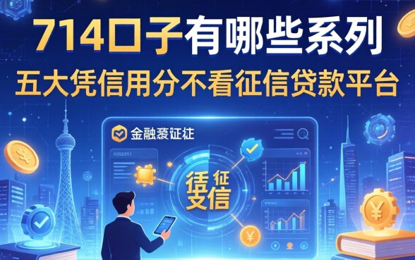 714口子有哪些系列，五大凭信用分不看征信的贷款平台