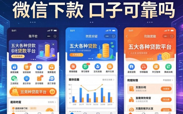 微信下款的口子可靠吗，五大各种贷款平台