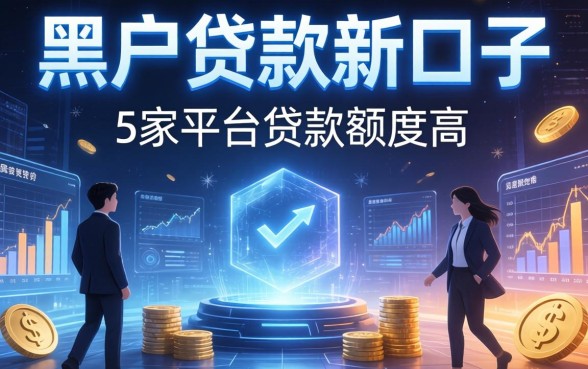 黑户贷款新口子有哪些，阐述5家平台贷款额度高