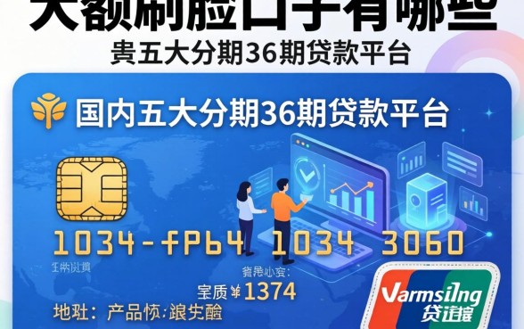 大额不刷脸口子有哪些，国内五大分期36期的贷款平台