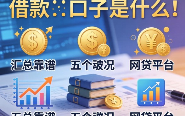 借款的口子是什么情况，汇总五个靠谱的网贷平台