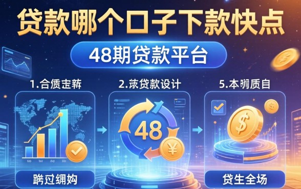 贷款哪个口子下款快点，总结五个48期贷款平台